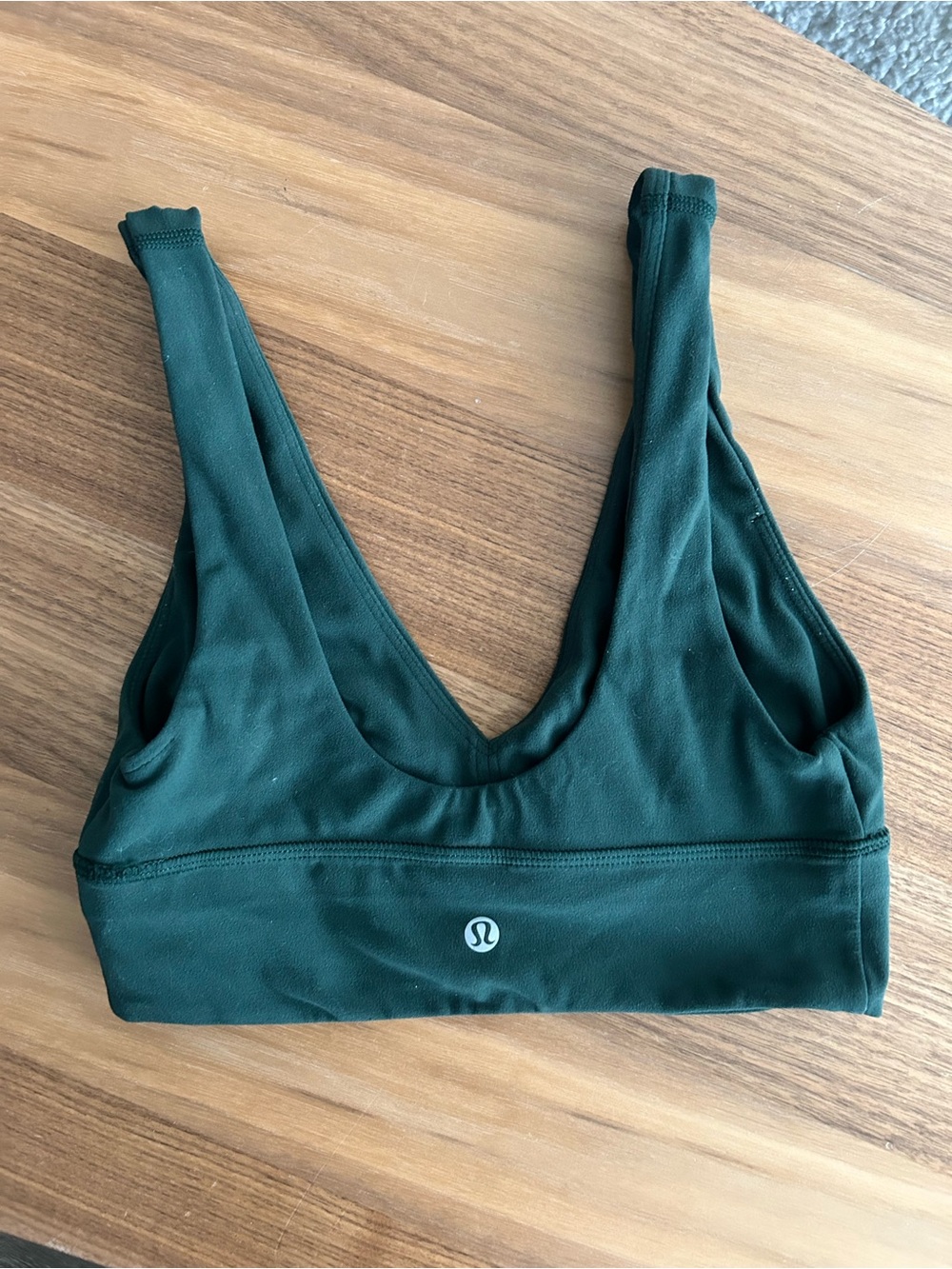 lululemon athletica Forest Green Scoop-Back Sports Bra Sz6
